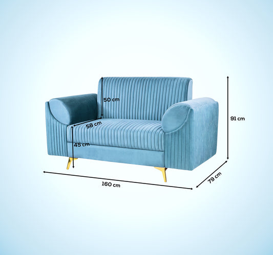 Insopack Sofa Signature 2 Seater (Sky Blue)