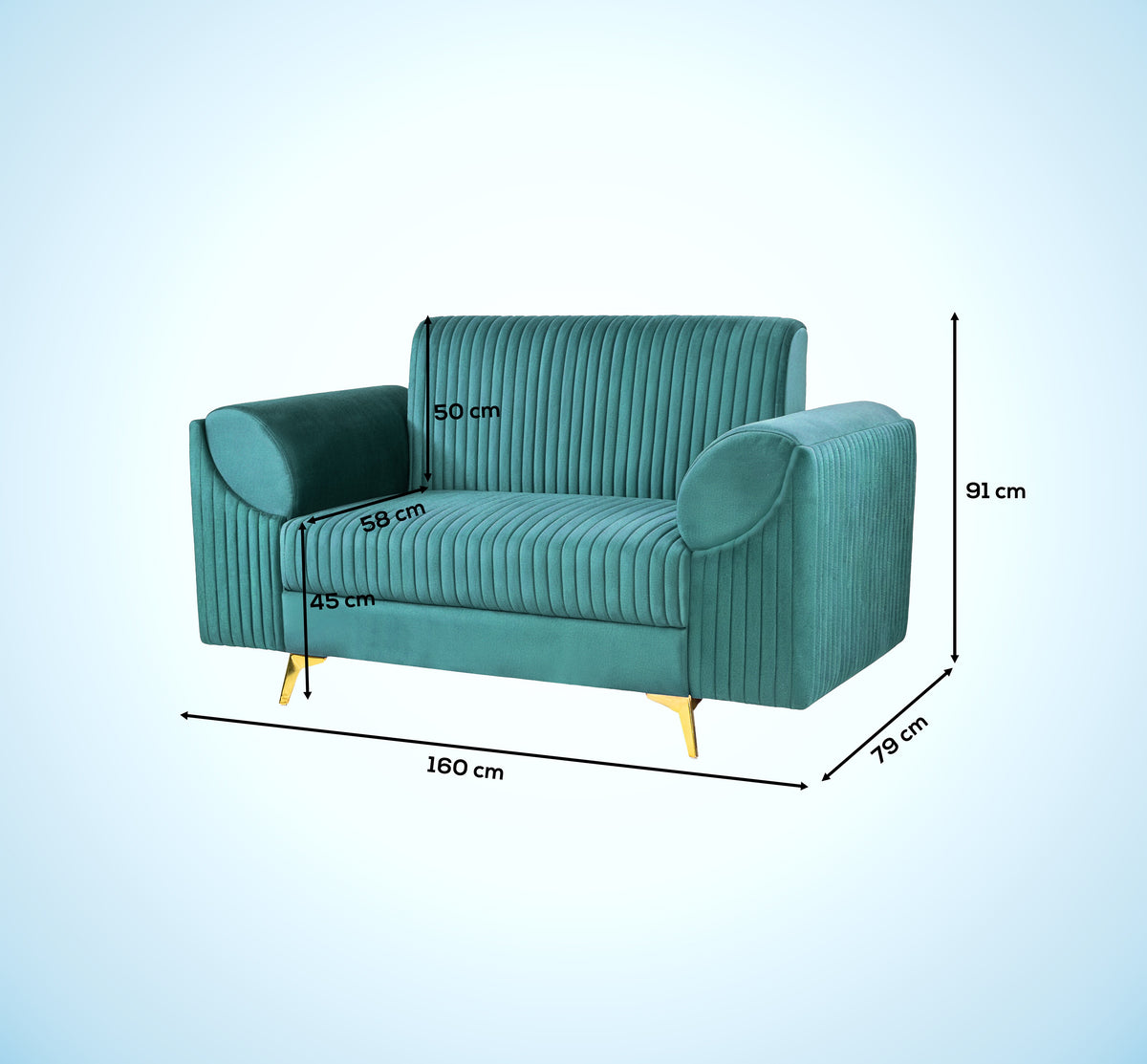 Insopack Sofa Signature 2 Seater (Teal)