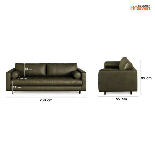 Insopack Sofa Luxe 3 Seater (Green)