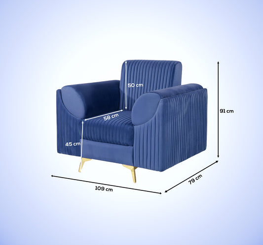 Insopack Sofa Signature 1 Seater (Blue)