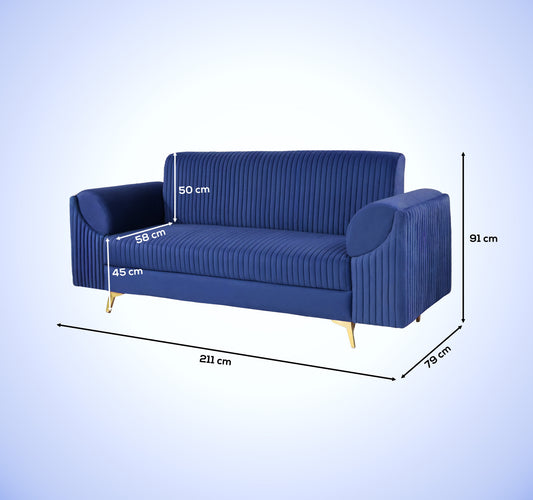 Insopack Sofa Signature 3 Seater (Blue)