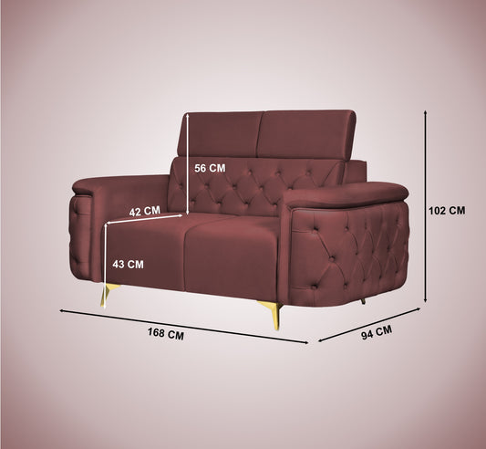 Insopack Sofa Aura 2 Seater (Brown)