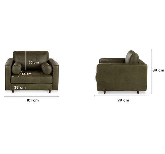 Insopack Sofa Luxe 1 Seater (Green)