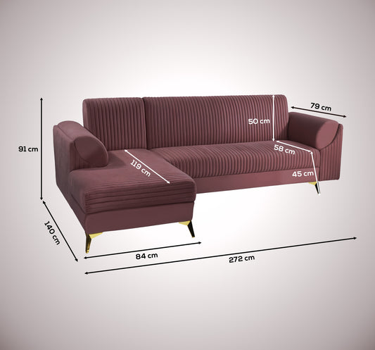 Insopack Sofa Signature 6 Seater RHC (Brown)