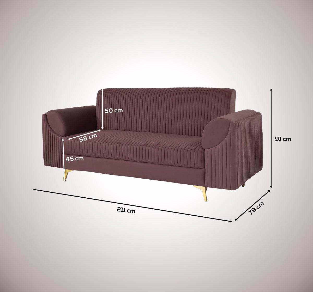 Insopack Sofa Signature 3 Seater (Brown)