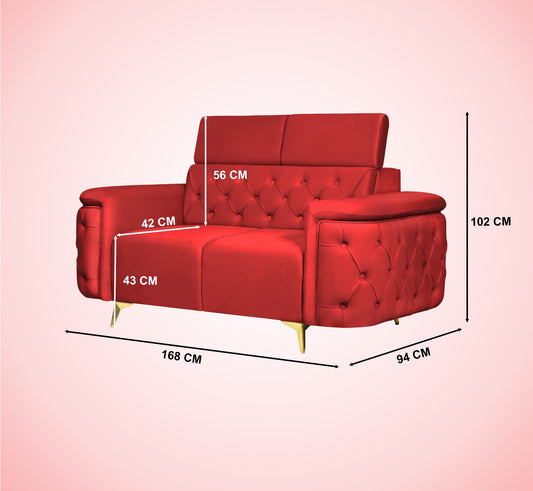 Insopack Sofa Aura 2 Seater (Maroon)