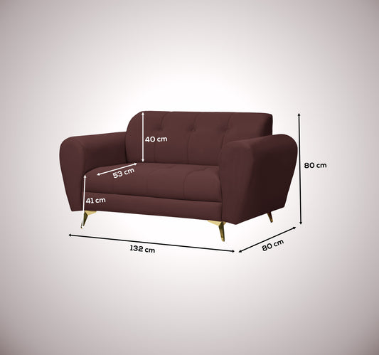 Insopack Sofa Crown Icon 2 Seater (Brown)