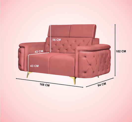 Insopack Sofa Aura 2 Seater (Peach)
