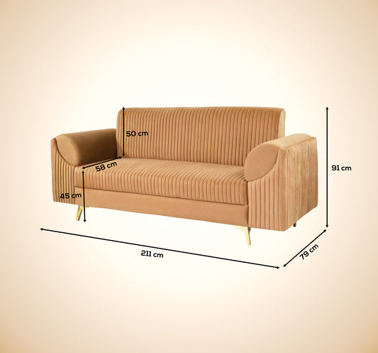 Insopack Sofa Signature 3 Seater (Beige)