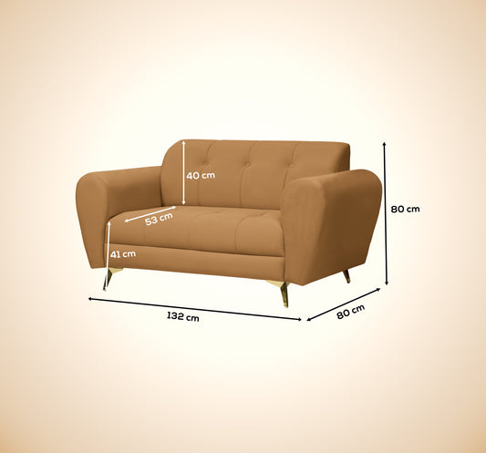 Insopack Sofa Crown Icon 2 Seater (Beige)