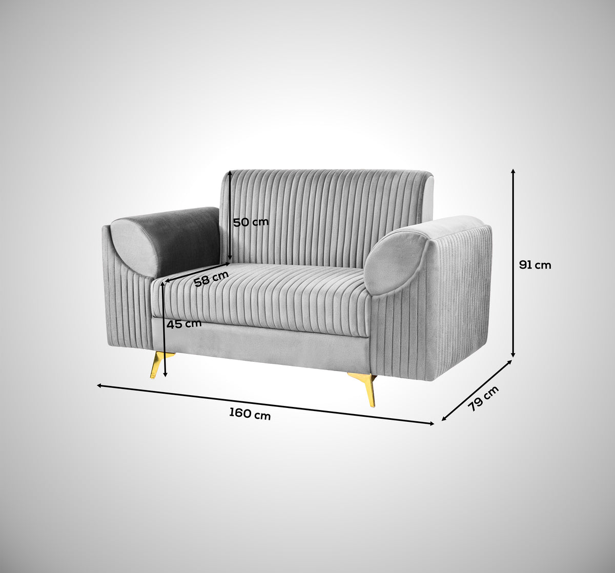 Insopack Sofa Signature 2 Seater (Grey)