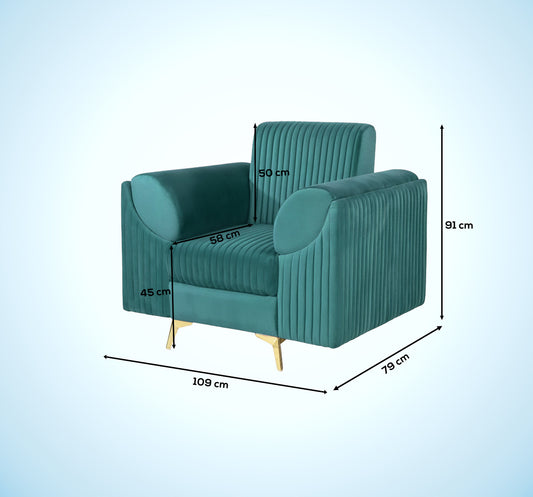 Insopack Sofa Signature 1 Seater (Teal)