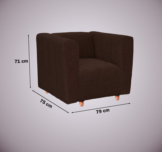 Insopack Sofa Victor 1 Seater (Brown)