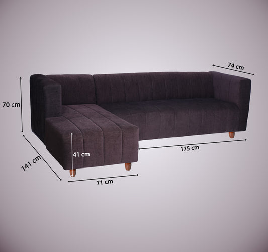 Insopack Sofa Victor 6 Seater LHC (Brown)