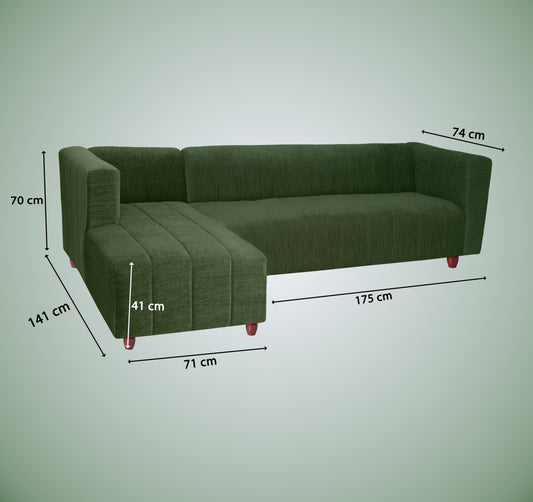 Insopack Sofa Victor 6 Seater LHC (Green)