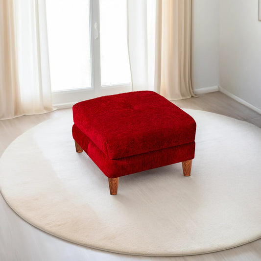 Insopack Ottoman Stool Crown 1 Seater (Maroon)