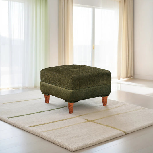 Insopack Ottoman Stool Crown 1 Seater (Green)