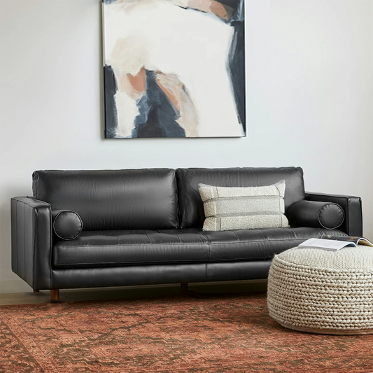 Insopack Sofa Luxe 3 Seater (Black)