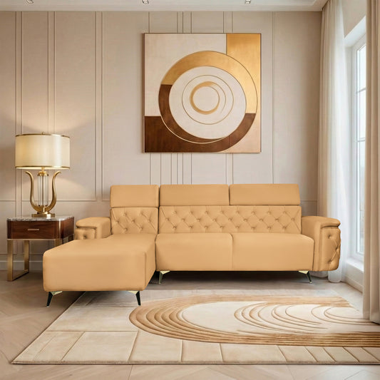 Insopack Sofa Aura 6 Seater LHC (Beige)