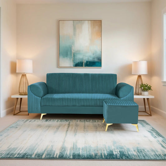 Insopack Sofa Signature 4 Seater Ottoman (Teal)