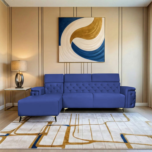 Insopack Sofa Aura 6 Seater LHC (Blue)