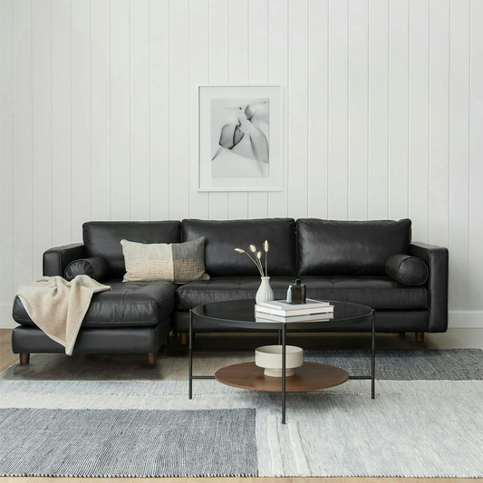 Insopack Sofa Luxe 6 Seater LHC (Black)