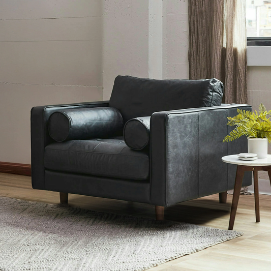 Insopack Sofa Luxe 1 Seater (Black)