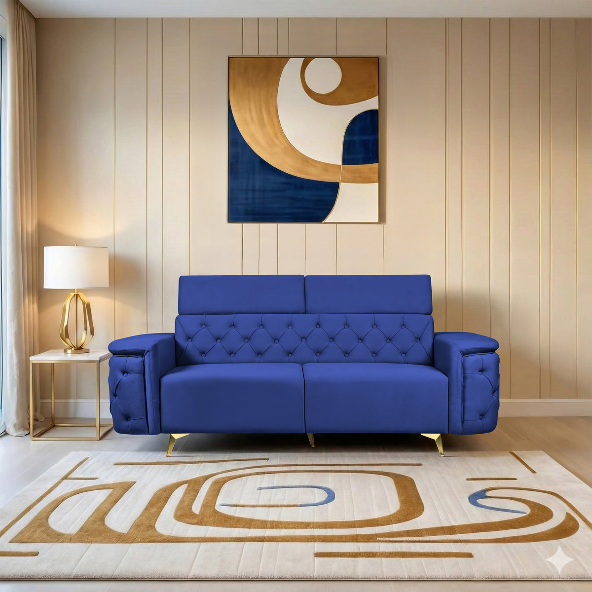 Insopack Sofa Aura 3 Seater (Blue)