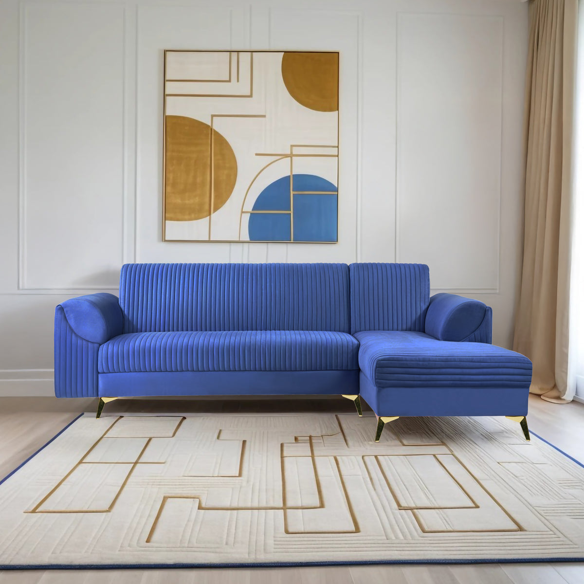 Insopack Sofa Signature 6 Seater RHC (Blue)