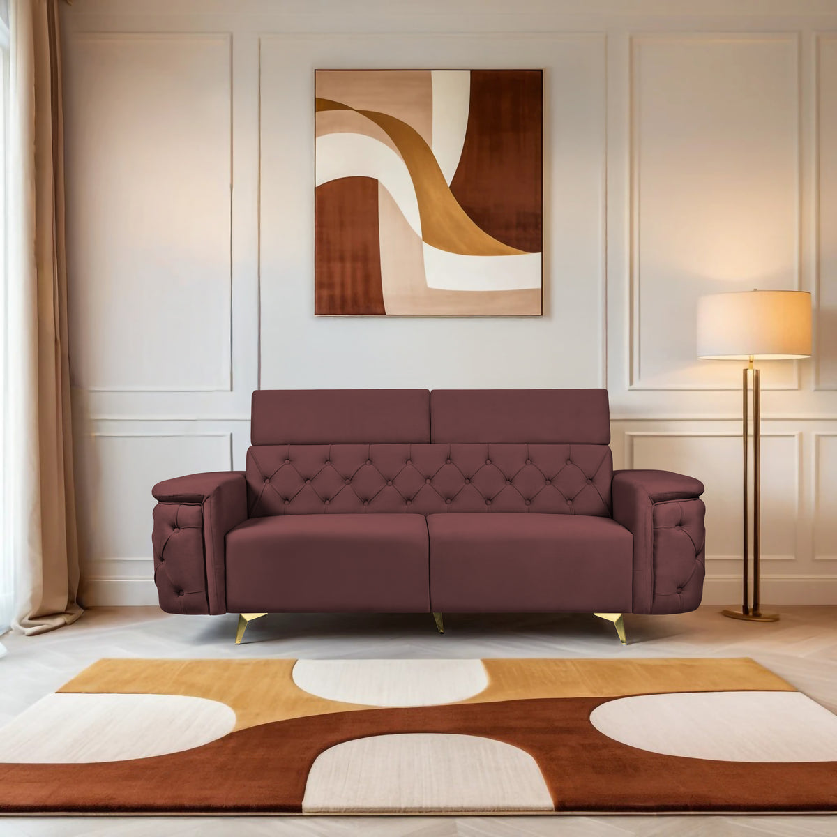 Insopack Sofa Aura 3 Seater (Brown)