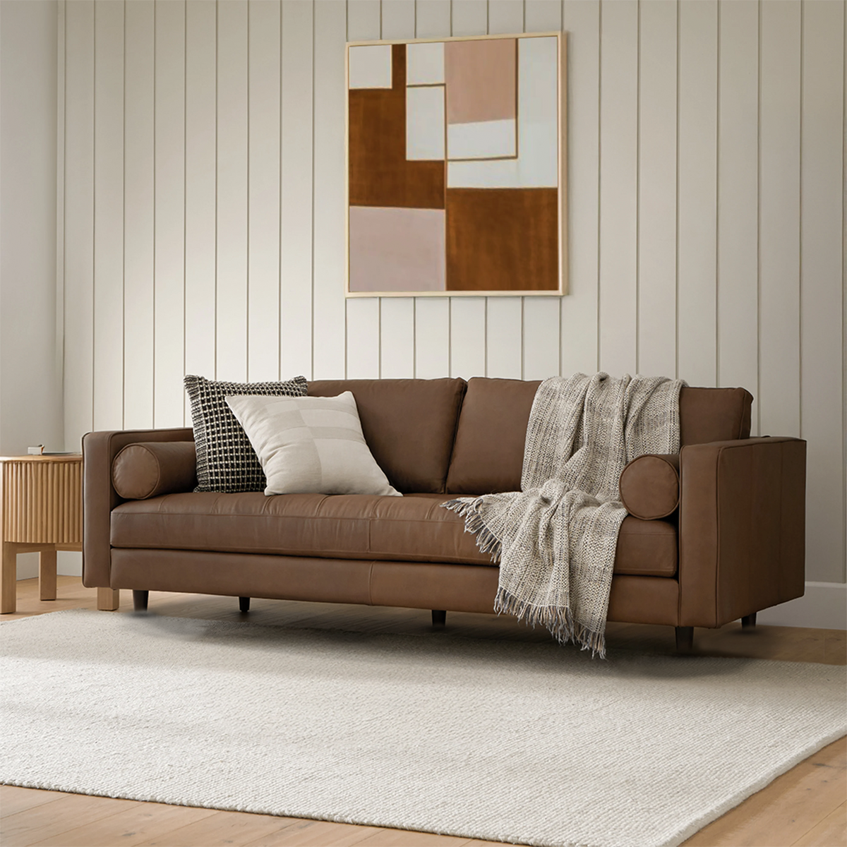 Insopack Sofa Luxe 3 Seater (Brown)