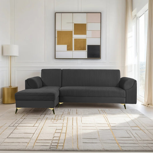 Insopack Sofa Signature 6 Seater LHC (Black)