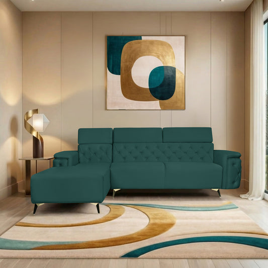Insopack Sofa Aura 6 Seater LHC (Green)