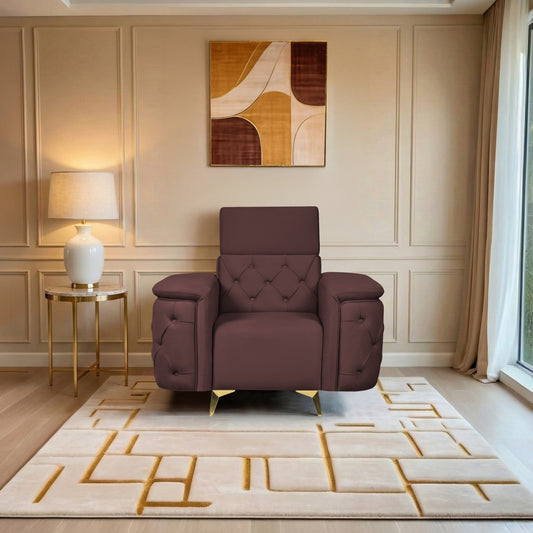 Insopack Sofa Aura 1 Seater (Brown)
