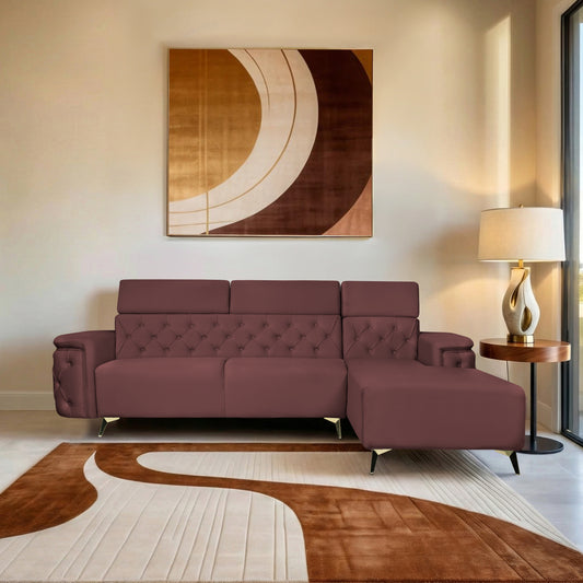 Insopack Sofa Aura 6 Seater RHC (Brown)