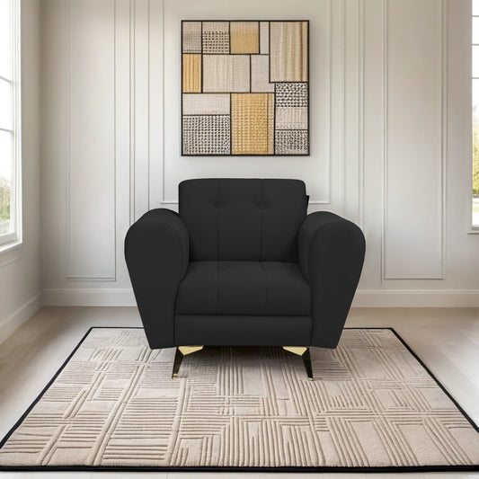 Insopack Sofa Crown Icon 1 Seater (Black)