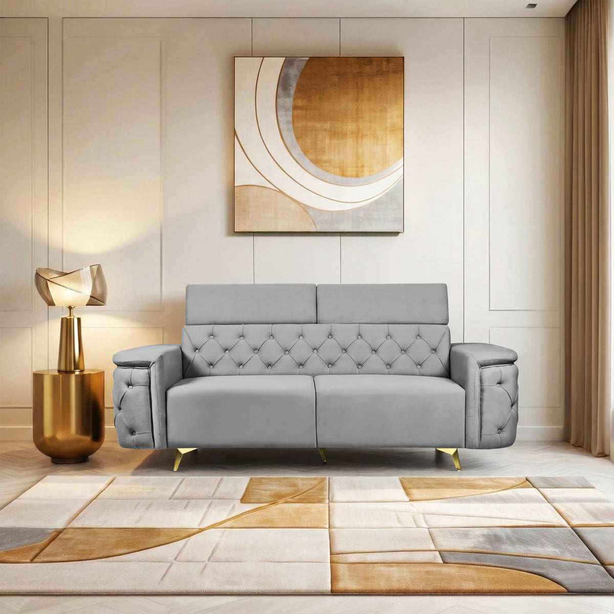 Insopack Sofa Aura 3 Seater (Grey)