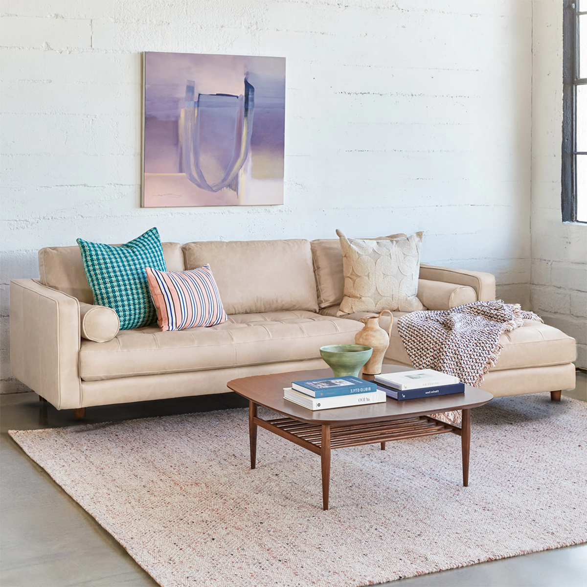 Insopack Sofa Luxe 6 Seater RHC (Beige)