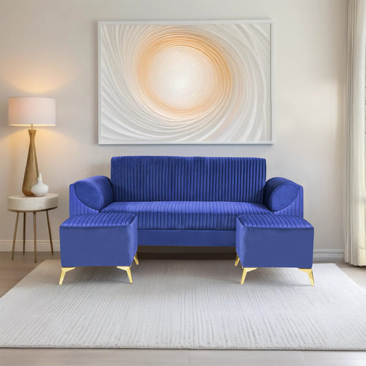 Insopack Sofa Signature 5 Seater Ottoman (Blue)
