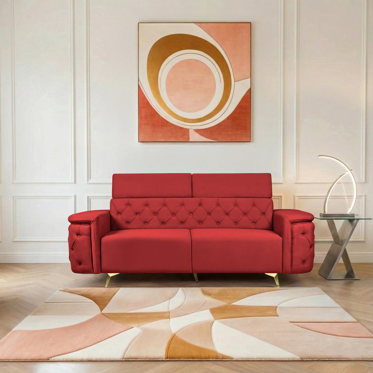 Insopack Sofa Aura 3 Seater (Maroon)