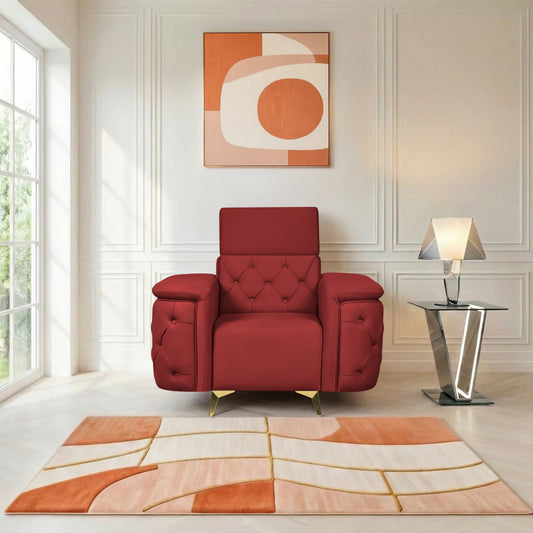Insopack Sofa Aura 1 Seater (Maroon)
