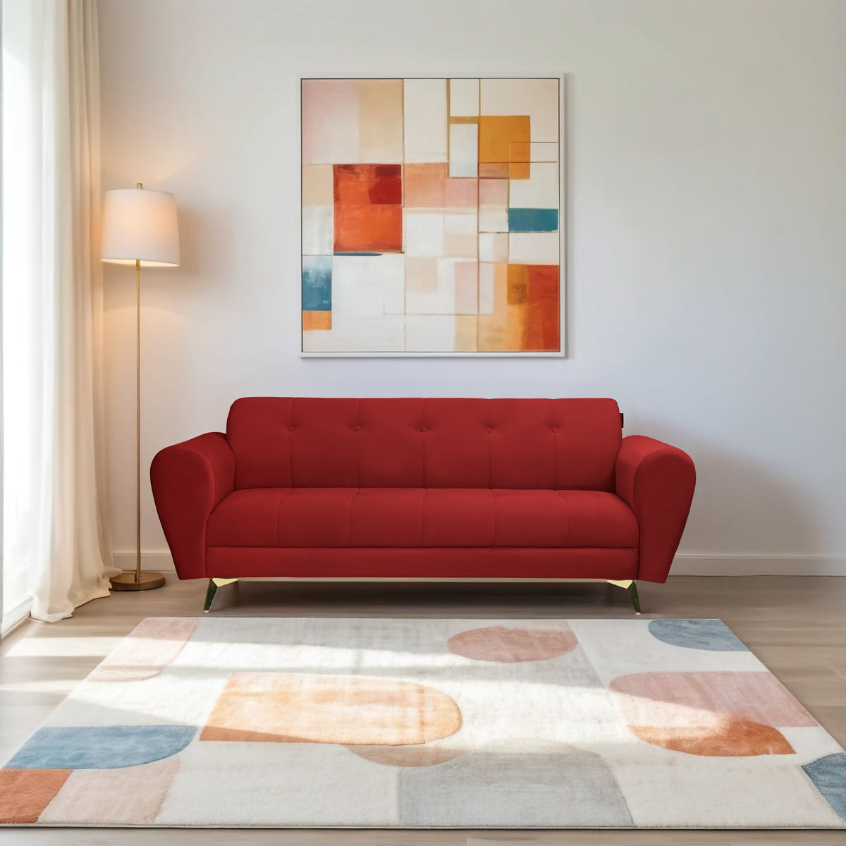 Insopack Sofa Crown Icon 3 Seater (Maroon)