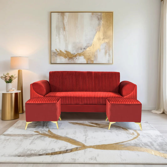 Insopack Sofa Signature 5 Seater Ottoman (Maroon)