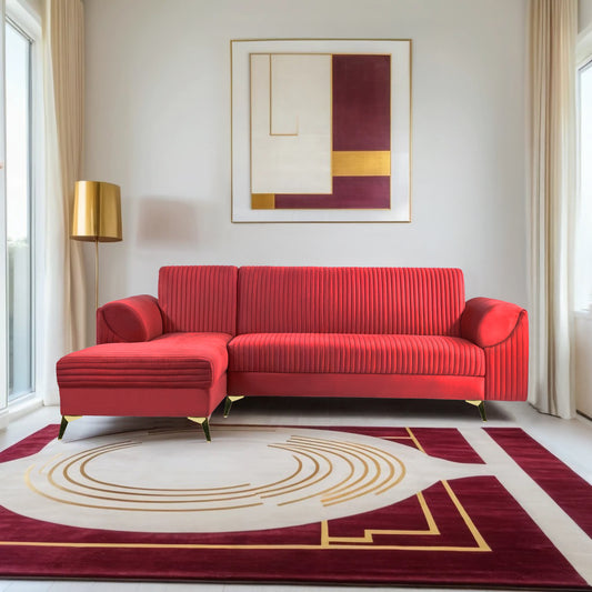 Insopack Sofa Signature 6 Seater LHC (Maroon)