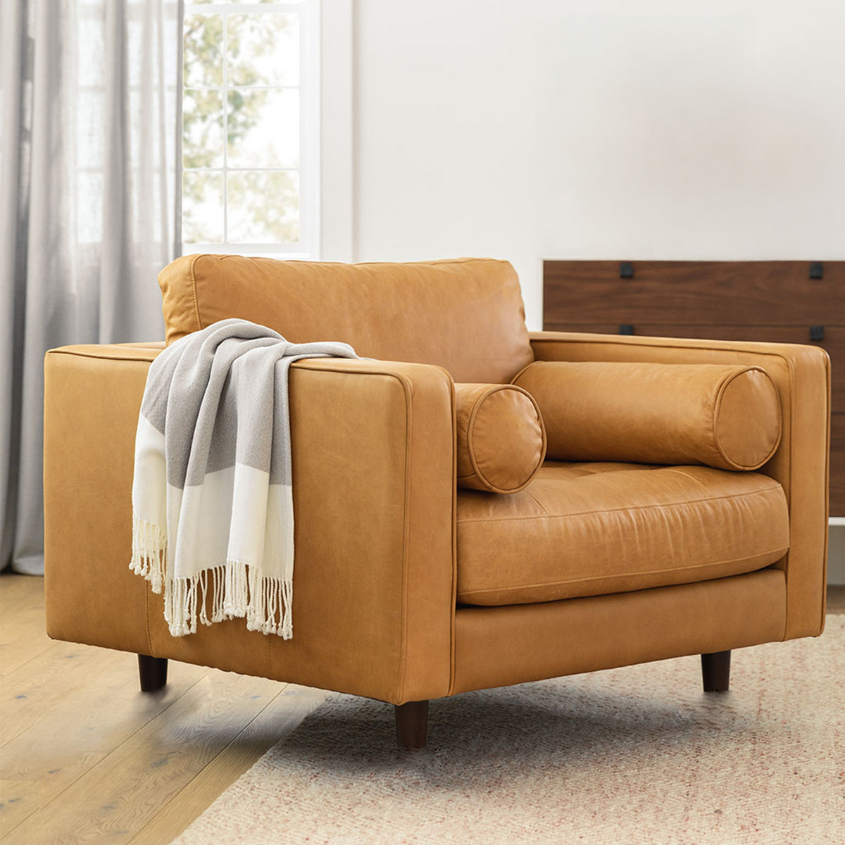 Insopack Sofa Luxe 1 Seater (Tan)