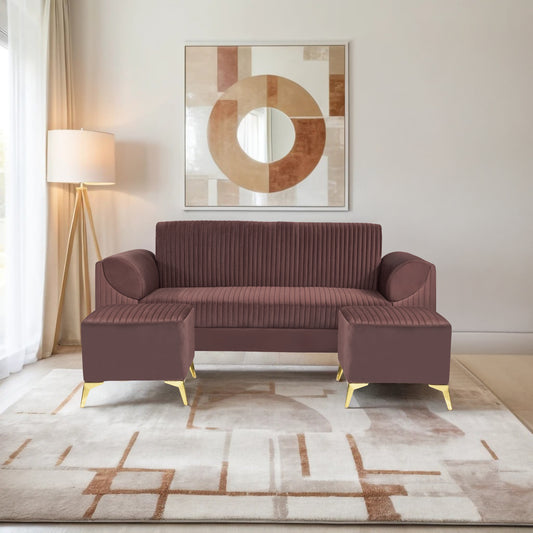 Insopack Sofa Signature 5 Seater Ottoman (Brown)