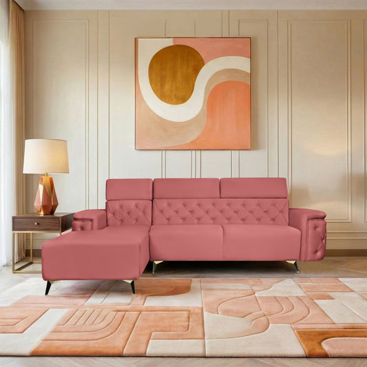 Insopack Sofa Aura 6 Seater LHC (Peach)