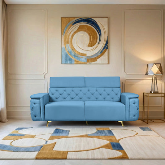 Insopack Sofa Aura 3 Seater (Sky Blue)