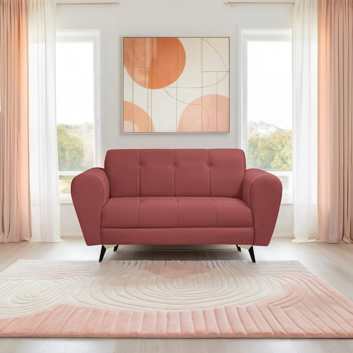 Insopack Sofa Crown Icon 2 Seater (Peach)