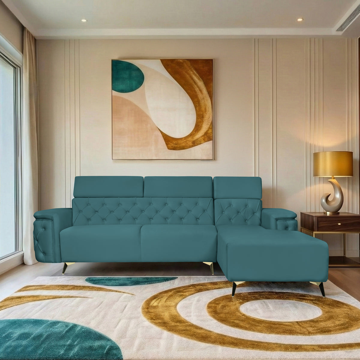 Insopack Sofa Aura 6 Seater RHC (Teal)